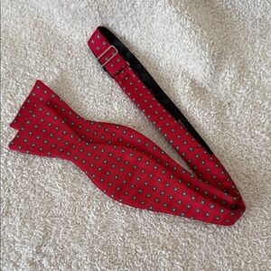 Red Patterned Bow Tie